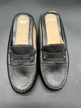 Johnston & Murphy Men’s Black Leather Penny Loafer Slip-On